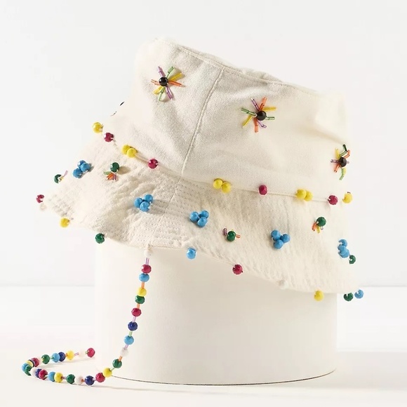 NWT Anthropologie Beaded Bucket Hat main image 4